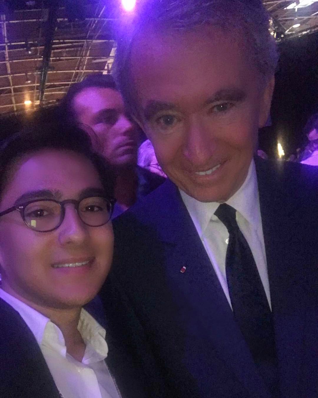Arthur Benchetrit avec Bernard Arnault, PDG de LVMH